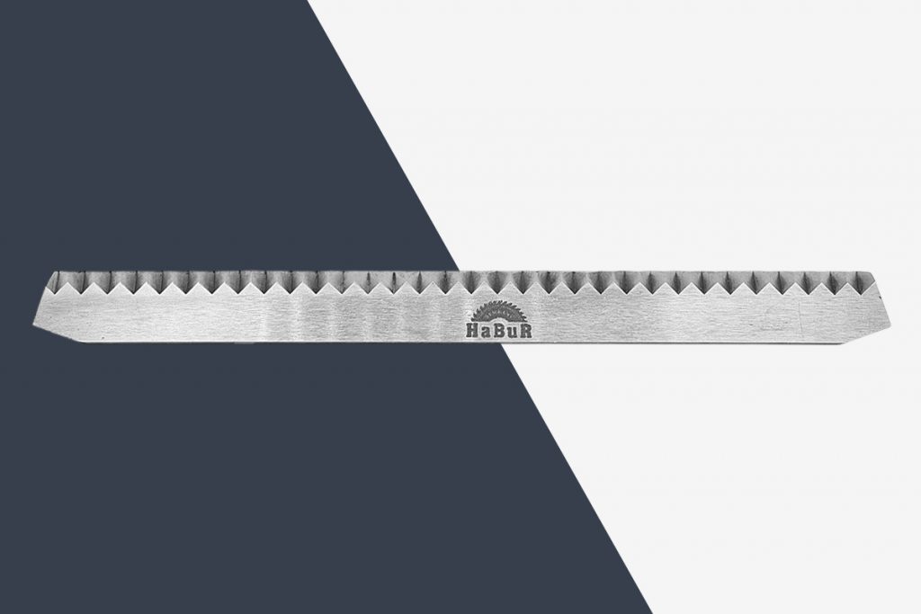 zickzackmesser lang für Schlauchfolie